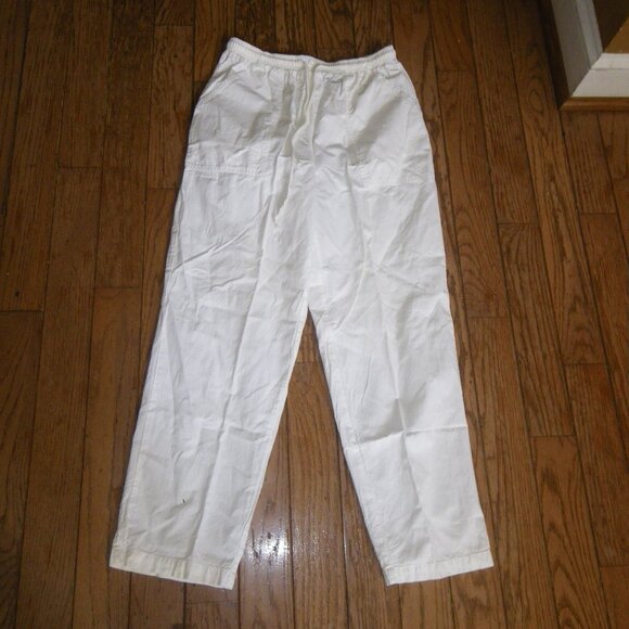 Women's 100% Cotton Drawstring Casual Pants - Picture 1 of 3